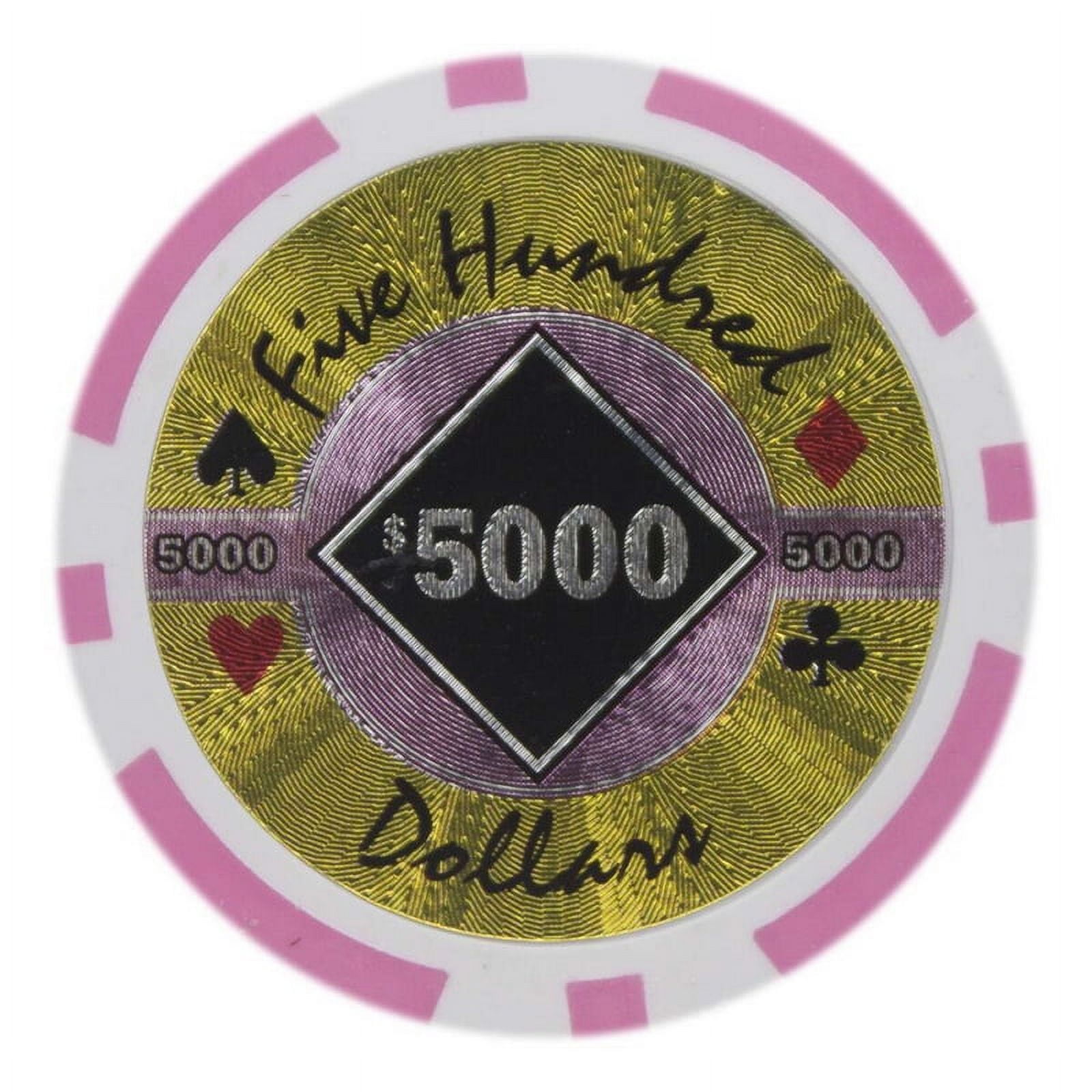 Cpbd-5000-25 14 G Black Diamond Casino - Dollar 5000, Roll Of 25