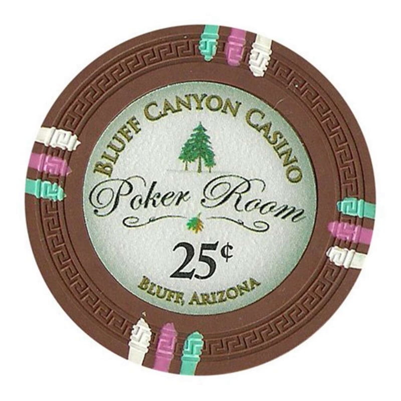 Cpbl-25c-25 13.5 G 25 Cent Chips Bluff Canyon, Roll Of 25