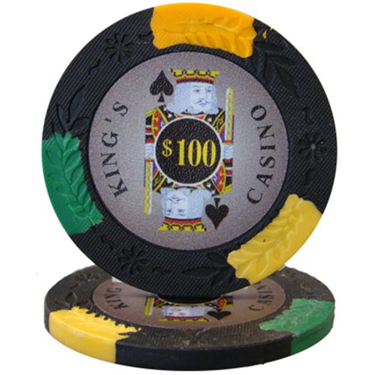 Cpkc-100-25 14 G Kings Casino Pro Clay - Dollar 100, Roll Of 25