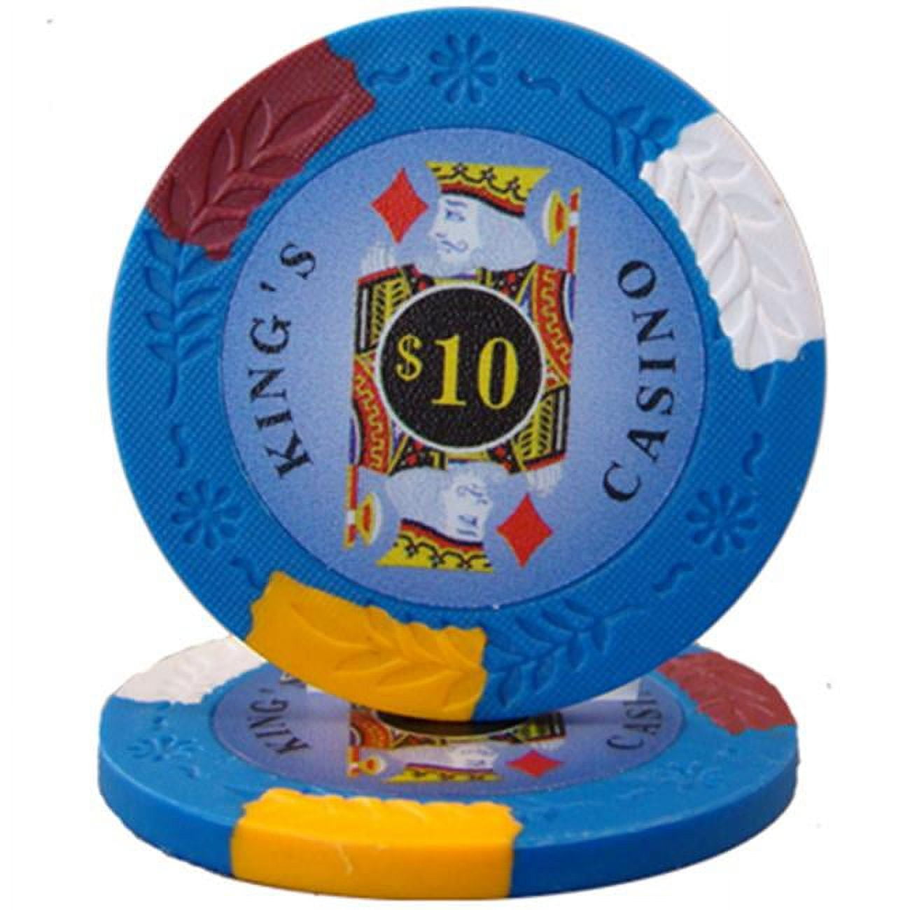Cpkc-10-25 14 G Kings Casino Pro Clay - Dollar 10, Roll Of 25
