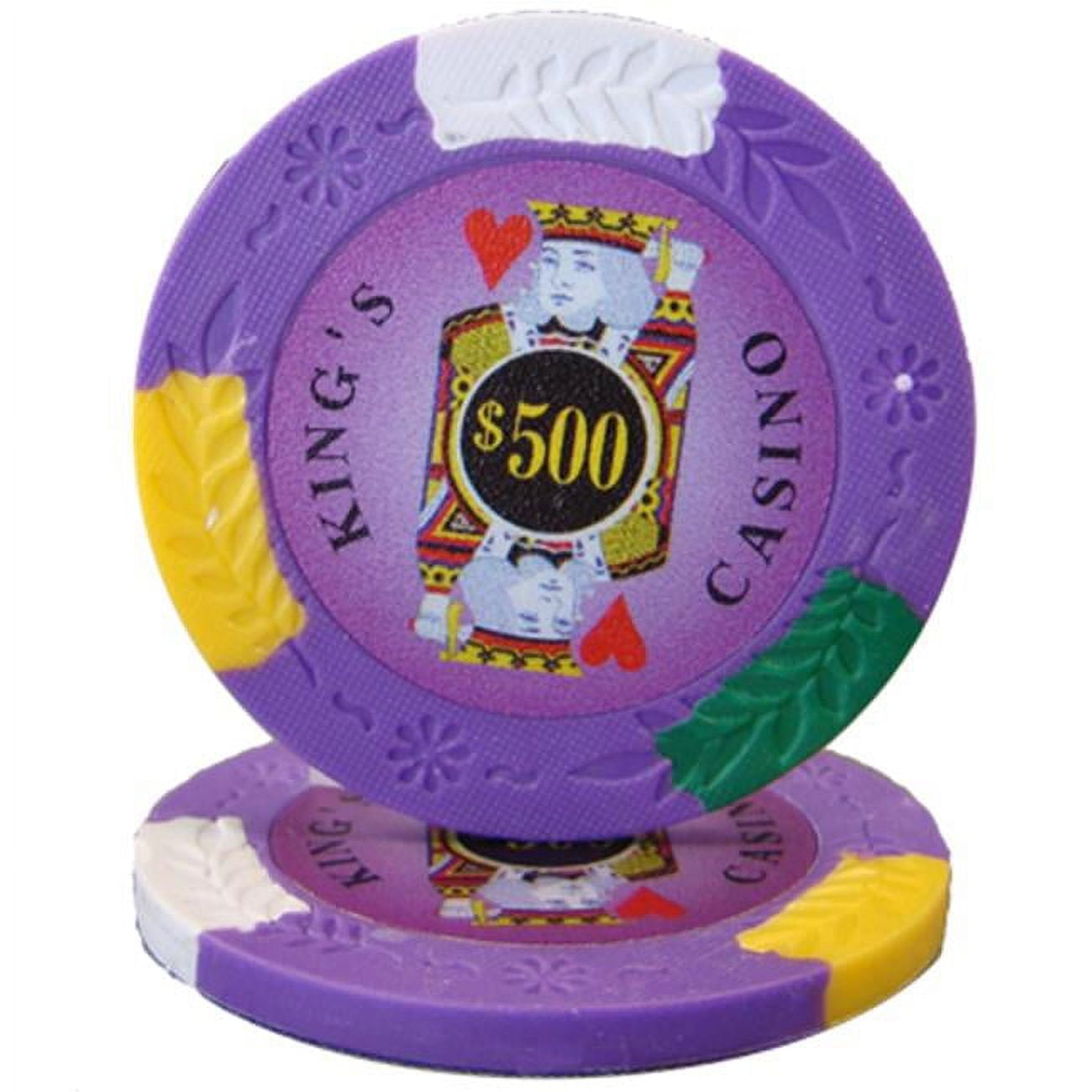Cpkc-500-25 14 G Kings Casino Pro Clay - Dollar 500, Roll Of 25