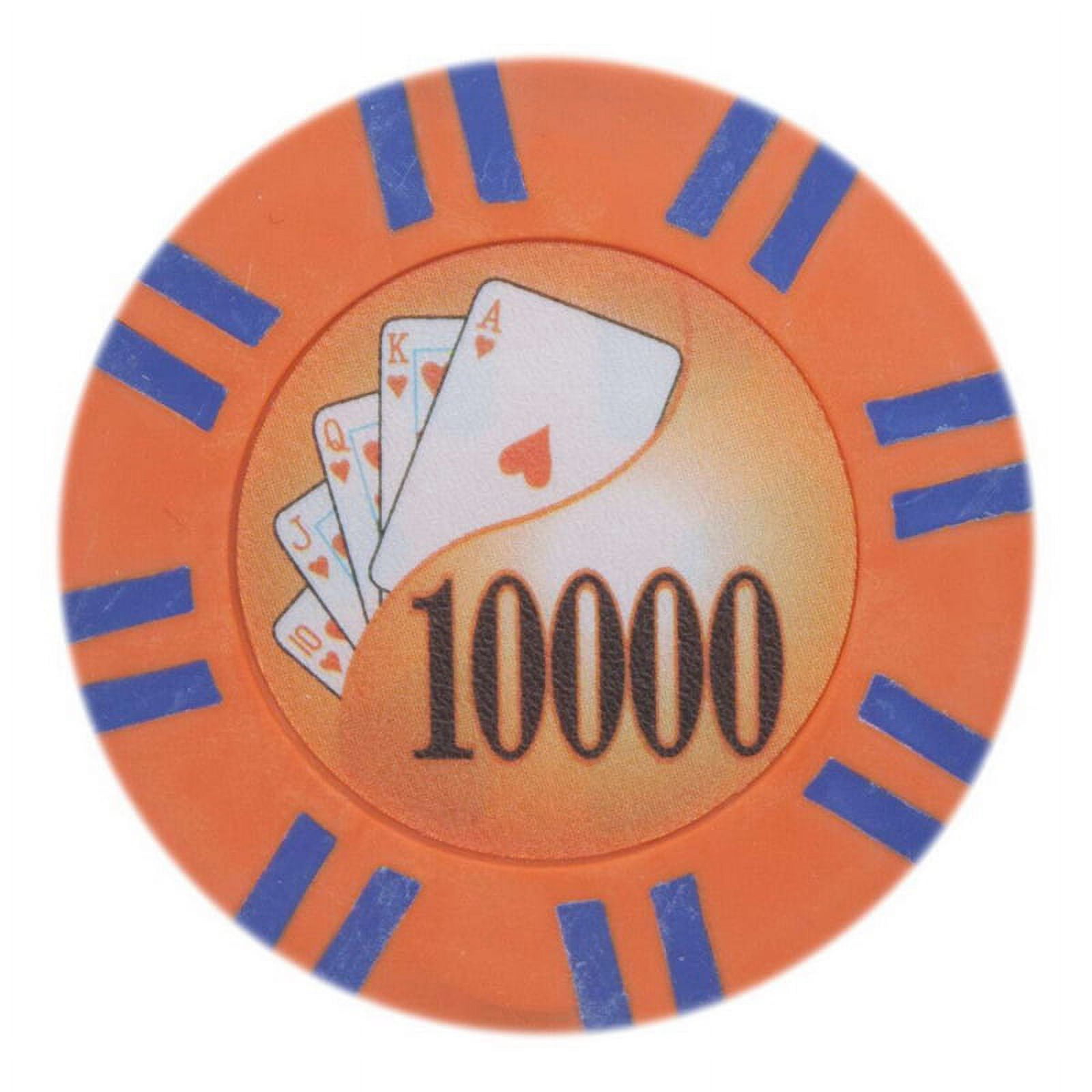 Cptst-10000-25 8 G 2 Stripe Twist Poker Chips - 10000, Pack Of 25