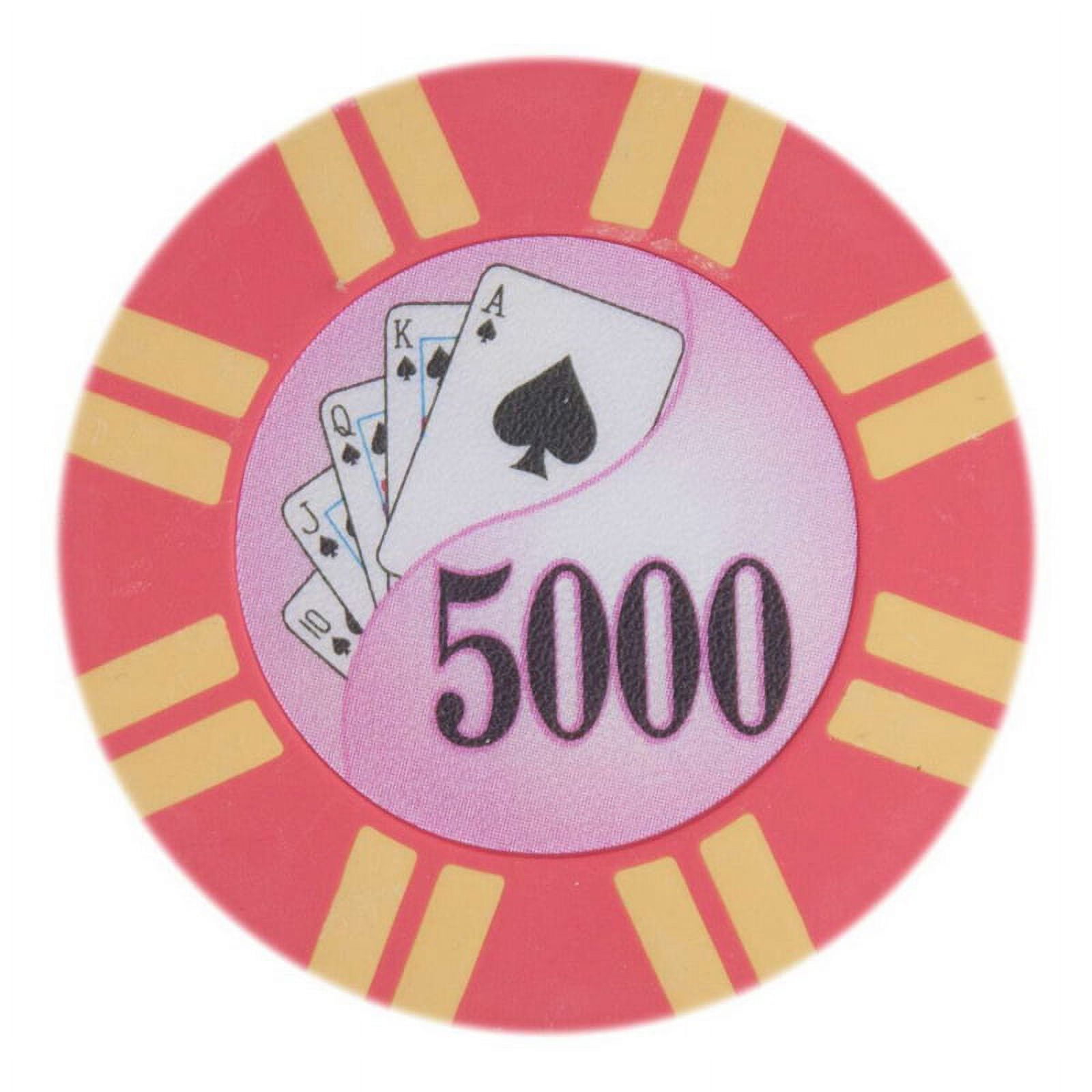 Cptst-5000-25 8 G 2 Stripe Twist Poker Chips - 5000, Pack Of 25