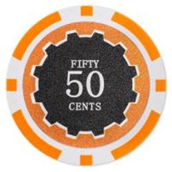 Cpec-50c 14 G Eclipse Poker Chips, 50 Cent