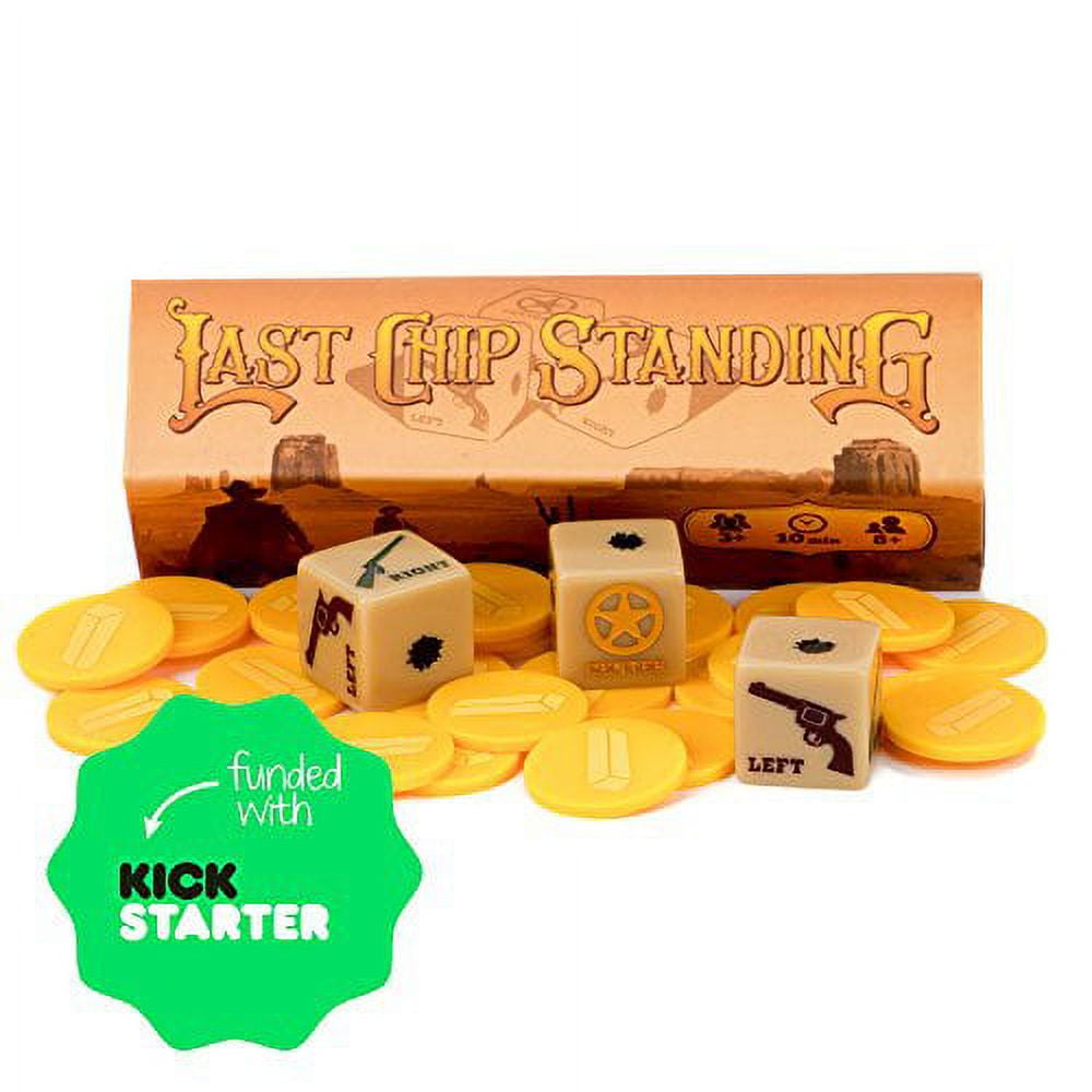 Last Chip Standing - Fast, Light & Fun Pocket Family Dice