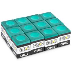Pool Cue Chalk, Green - Pack Of 12
