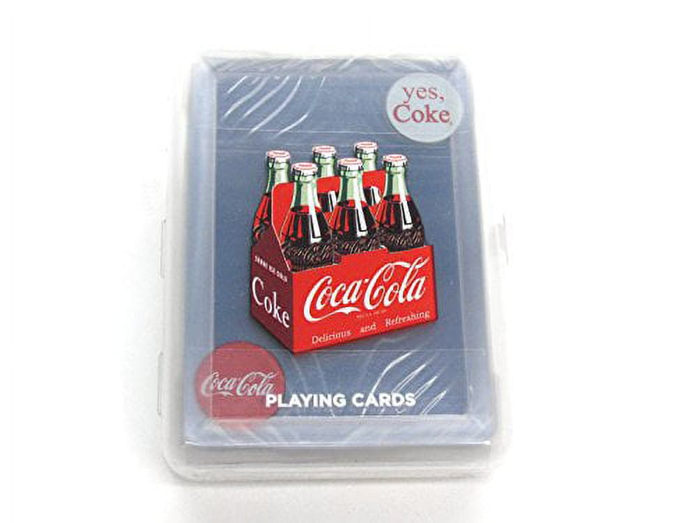 Bicycle Coke Playing Cards, Clear Plastic - 6 Decks