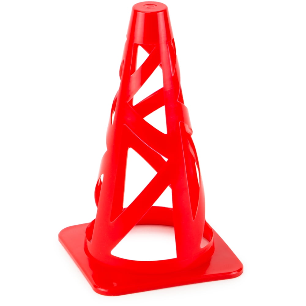 9 In. Collapsible Sport Cones, Red