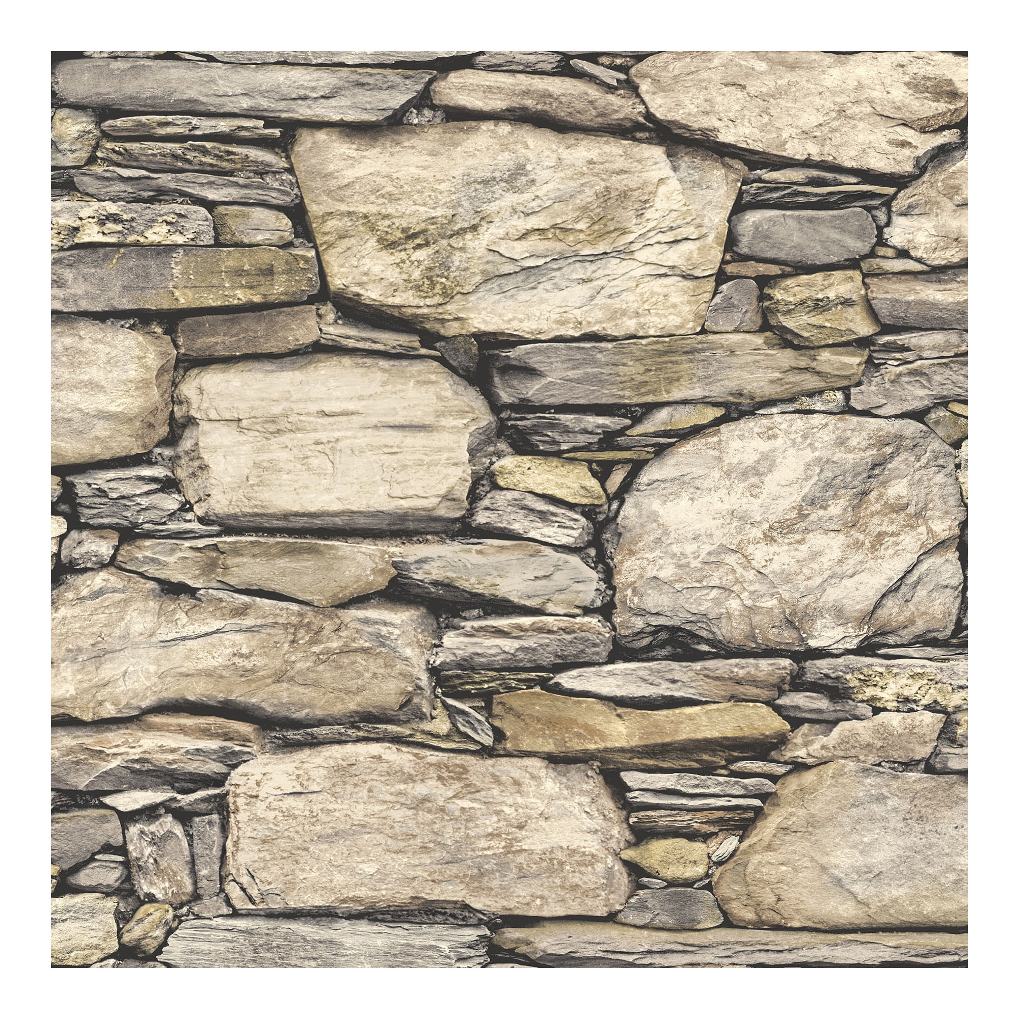 Nu2065 Hadrian Stone Wall Peel & Stick Wallpaper