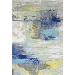 E110-ivgy-4x6-5574a Everek Collection Abstract Transitional Polypropylene Machine Made Area Rug, Ivory & Grey - 3 Ft. 6 In. X 5 Ft. 6 In.