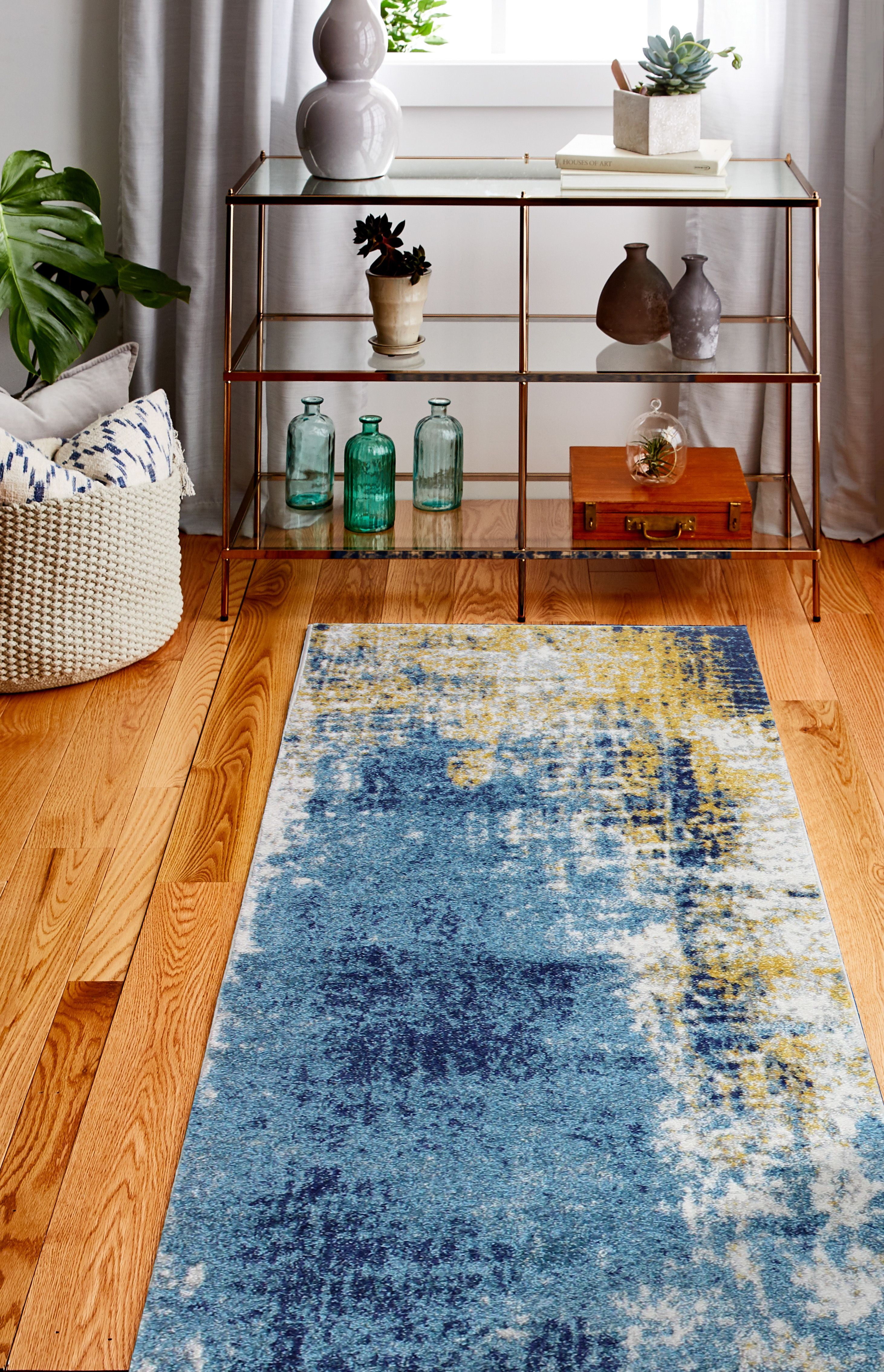 E110-multi-2.6x8-5634a Everek Collection Transitional Polypropylene Machine Made Area Rug, Multicolor - 2 Ft. 6 In. X 8 Ft.