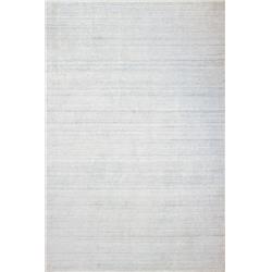 T142-gla-2.6x10-bnt1 Terrain Collection Striped Contemporary Wool & Viscose Hand Loomed Area Rug, Glacier - 2 Ft. 6 In. X 10 Ft.