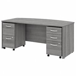 UPC 042976105235 product image for STC012PGSU 72 x 36 in. Studio C Bow Front Desk with Mobile File Cabinet - Platin | upcitemdb.com