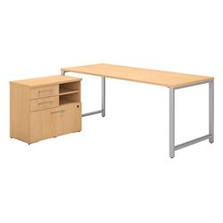 400s157ac 72 X 30 In. 400 Series Table Desk With Storage - Natural Maple