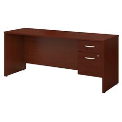 Src070masu 72 X 24 In. Series C Office Desk With 0.75 Pedestal - Mahogany