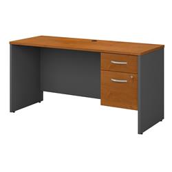 Src072ncsu 60 X 24 In. Series C Office Desk With 0.75 Pedestal - Natural Cherry