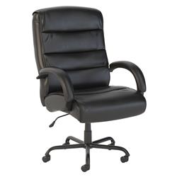 Ch1503bll-03 Soft Sense Big And Tall High Back Leather Executive Office Chair - Black Leather