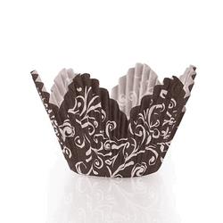 1588 Petal Baking Cups - Large - 30 Count - Black, Pack Of 24