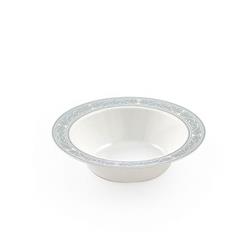 5oz - 10 Count, Royalty Bowls With White & Silver - Pack Of 12