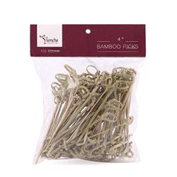 1884 4 In. 100 Count Household Bamboo Picks - Pack Of 24