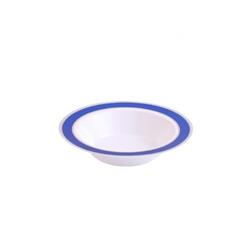 2026 6 Oz Glamour Bowls Blue, Silver - Pack Of 12