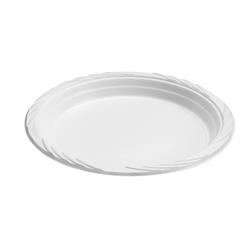 6 In. 8 Count Kitchen Selection White Plates - Pack Of 8