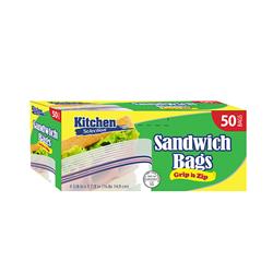 341 50 Count Zip & Lock Sandwich Bags - Pack Of 24