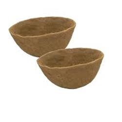 F494 10 In. Molded Replacement Coco Basket, Pack Of 2