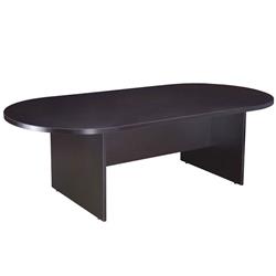N135-moc Race Track Conference Table, Mocha - 71 W X 35 D X 29.5 H In.