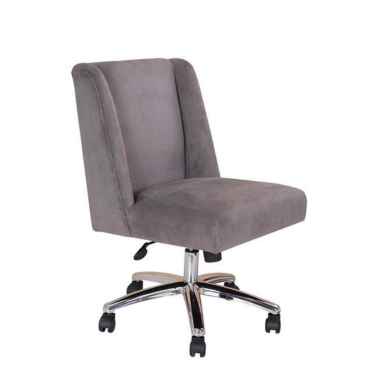 B586c-cv Decorative Task Chair - Mid Back, Charcoal