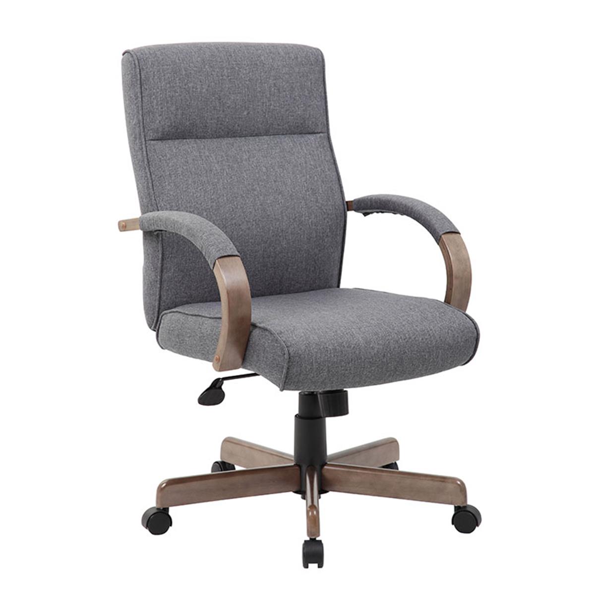 B696dw-sg Modern Executive Conference Chair - Slate Drift Wood, Grey