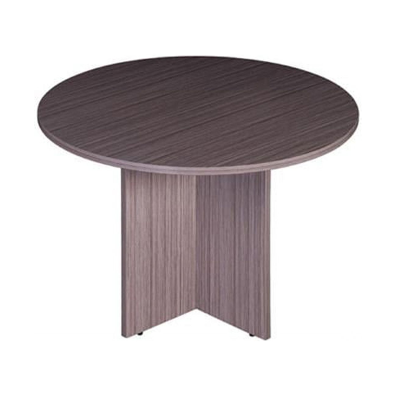 N123-dw 47 In. Round Table, Driftwood