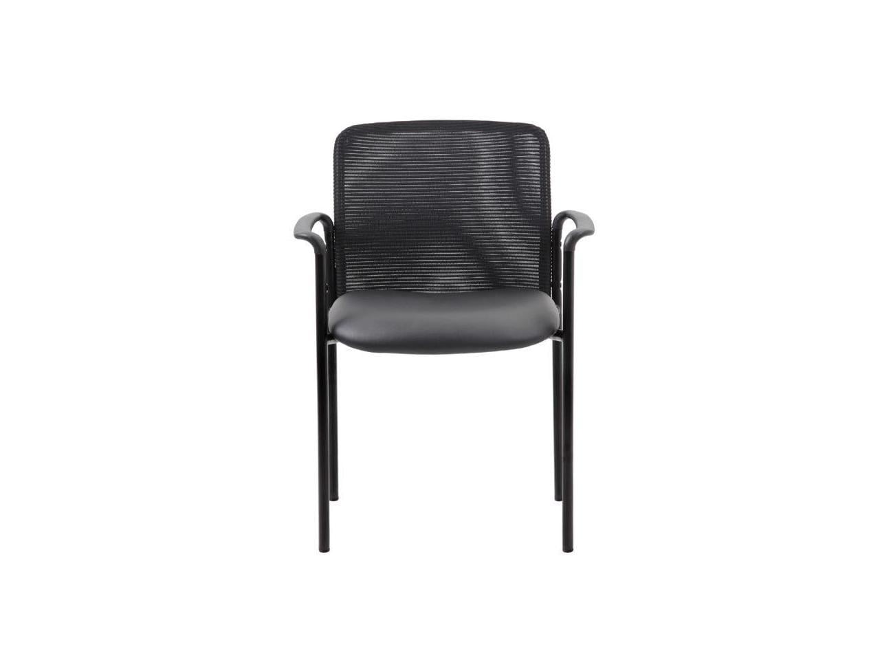 B6909-cs Caressoft & Mesh Guest Chair, Black
