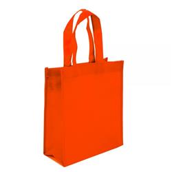 Nw100org Non Woven Canvas Tote Bags, Orange - Pack Of 10