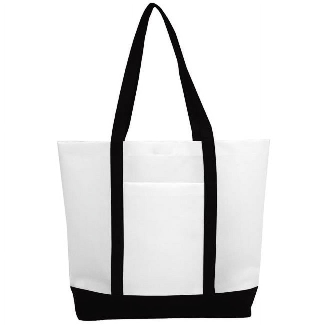Nw300blk 13 X 5 X 13 In. Non Woven Tote With Pocket, Black - 10 Pack