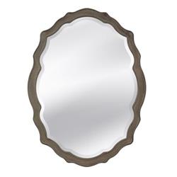Bassett Mirror M3702bec Barrington Wall Mirror, Distressed Grey