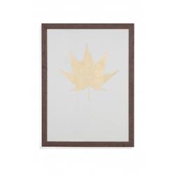 Bassett Mirror 9901-122bec 25 X 1.25 X 33 In. Gold Foil Leaf Ii Framed Art