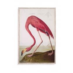 Bassett Mirror 9901-130ec 34 X 2 X 50 In. Flamingo Framed Art