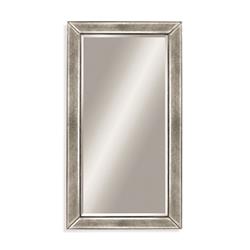 Bassett Mirror M1946bec Beaded Wall Mirror - Silver Leaf