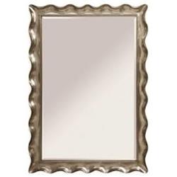 Bassett Mirror 6357-1445ec Pie Crust Leaner Mirror - Silver Leaf