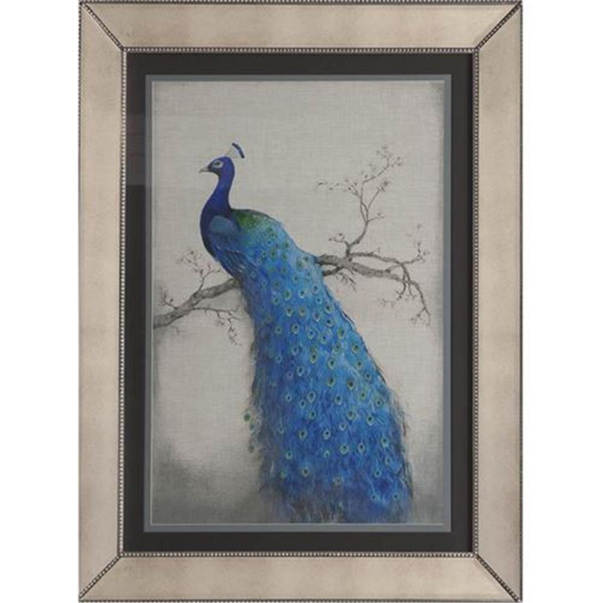 Basset Mirror 9900-177bec Peacock Blue Ii Wall Art