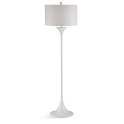 L3556f Allura Floor Lamp, White Lacquer - 18 X 18 X 63 In.