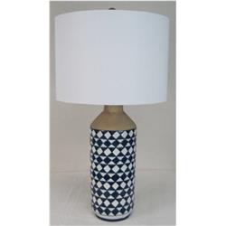 L3612t Lara Table Lamp, Blue & White - 29 X 15 X 15 In.