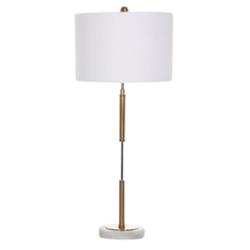 L3641t Alyssa Table Lamp, White Marble & Brass - 35 X 15 X 15 In.