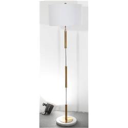 L3642f Alyssa Floor Lamp, White Marble & Brass - 66 X 19 X 19 In.