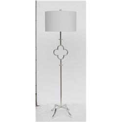 L3643f Claire Floor Lamp, Silver Leaf - 63 X 18 X 18 In.
