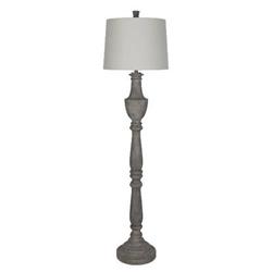 L3649f Potter Floor Lamp, Brushed Grey - 71 X 18 X 18 In.