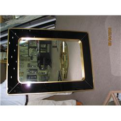 M4293 48 X 36 In. Utica Wall Mirror, Gold Leaf & Black
