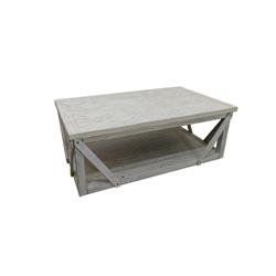 5940-lr-100 Santee Rectangle Cocktail Table, Whitewashed Pine - 30 X 19 X 50 In.