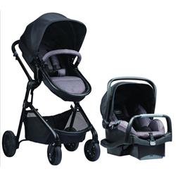 Evenflo 56041990 Pivot Modular Travel System With Safemax Infant Car Seat, Casual Gray